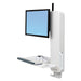 Ergotron StyleView Sit-Stand Vertical Lift, High Traffic Area - Wall mount for LCD display / keyboard / mouse - white - screen size: 24"