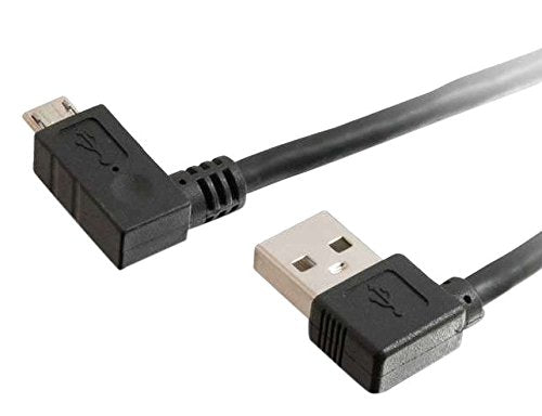 C2G USB 2.0 A Right Angle to Micro-USB B Right Angle Cable - USB cable - Micro-USB Type B (M) to USB (M) - 2 m - 90░ connector, right-angled connector - black