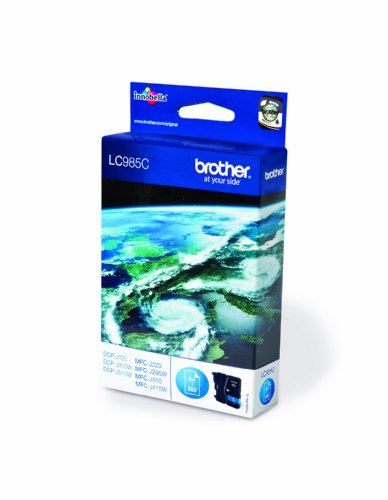 Brother LC985C - Cyan - original - blister with accoustic / electromagnetic alarm - ink cartridge