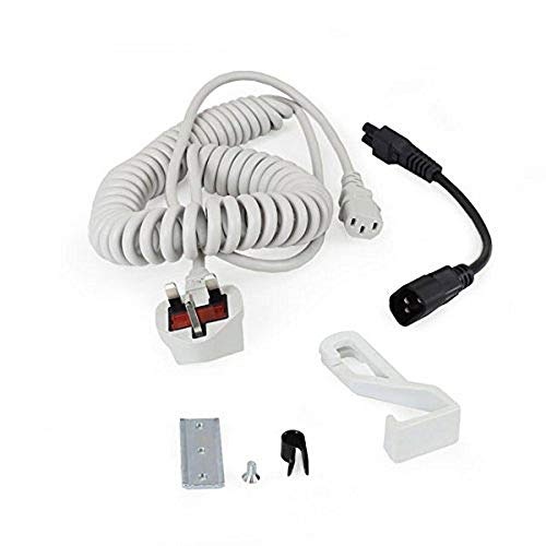 Ergotron Coiled Extension Cord Accessory Kit - Power cable kit - 2.4 m - coiled - grey