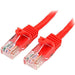 Best Value StarTech.com 10m Red Cat5e Patch Cable with Snagless RJ45 Connectors - Long Ethernet Cable - 10 m Cat 5e UTP Cable (45PAT10MRD)