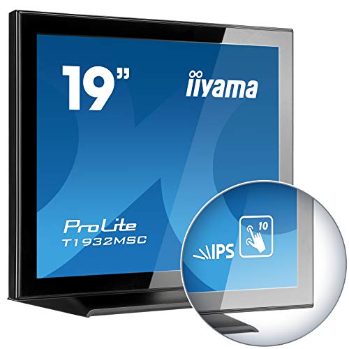 iiyama ProLite T1932MSC-B5X - LED monitor - 19" - touchscreen - 1280 x 1024 - IPS - 250 cd/m - 1000:1 - 14 ms - HDMI, VGA, DisplayPort - speakers - black