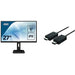 AOC Pro Line 27P1 27in 1920 x 1080 Full HD 1080p 60Hz 5ms IPS VGA DVI HDMI DP USB LED Monitor Black