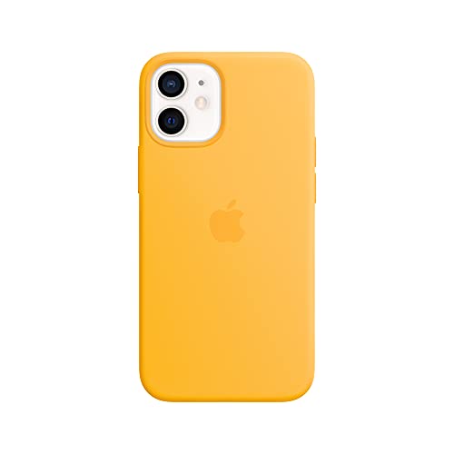 Apple Case with MagSafe - Back cover for mobile phone - silicone - sunflower - for iPhone 12 mini