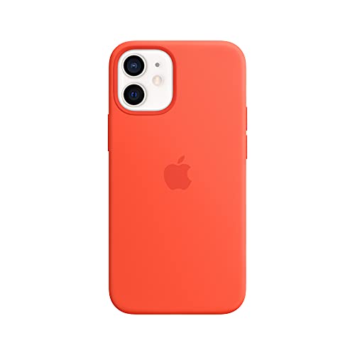 Apple Case with MagSafe - Back cover for mobile phone - silicone - electric orange - for iPhone 12 mini