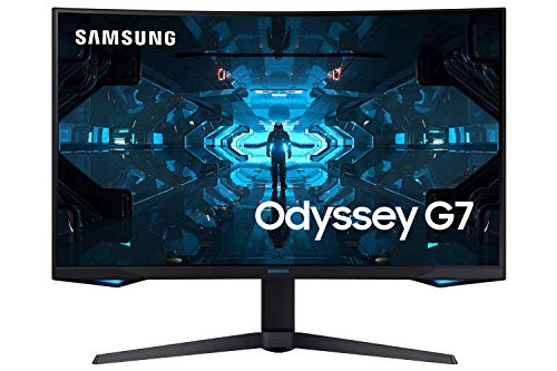 Samsung Odyssey G7 C32G75TQSR - G75T Series - QLED monitor - curved - 32" (31.5" viewable) - 2560 x 1440 WQHD @ 240 Hz - VA - 600 cd/m² - 2500:1 - DisplayHDR 600 - 1 ms - HDMI, 2xDisplayPort - black