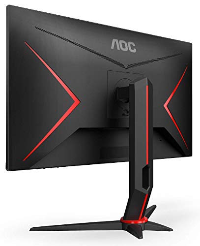 AOC Gaming 24G2ZU/BK - LED monitor - 23.8" - 1920 x 1080 Full HD (1080p) - TN - 350 cd/m - 1000:1 - 0.5 ms - 2xHDMI, DisplayPort - speakers - black, red