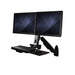 StarTech.com Sit Stand Dual Monitor Arm - For 2 x 24in Monitors - Height Adjustable - VESA Dual Monitor Stand - Sit Stand Workstation (WALLSTS2)