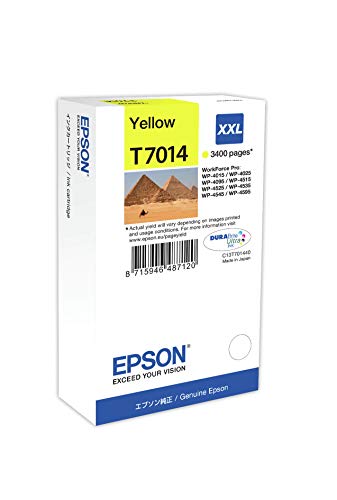 Epson T7014 - XXL size - yellow - original - blister - ink cartridge - for WorkForce Pro WP-4015 DN, WP-4095 DN, WP-4515 DN, WP-4525 DNF, WP-4595 DNF