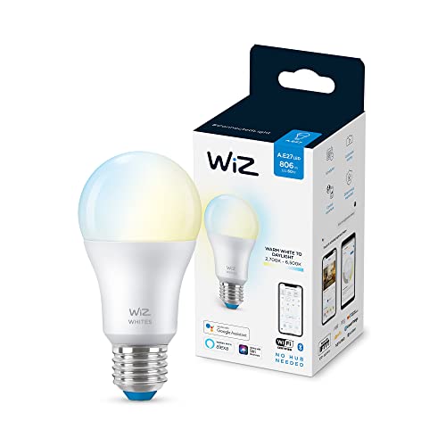 WiZ Connected - LED light bulb - shape: A60 - E27 - 8 W (equivalent 60 W) - class A+ - warm to cold white light - 2700-6500 K