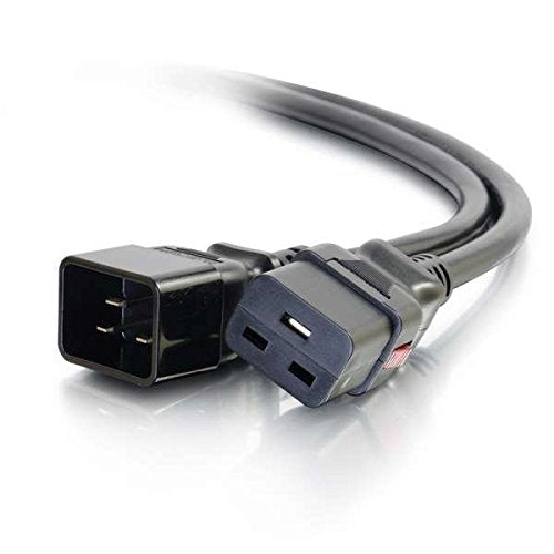 C2G - Power cable - IEC 60320 C19 to IEC 60320 C20 - AC 250 V - 15 A - 30 cm - black