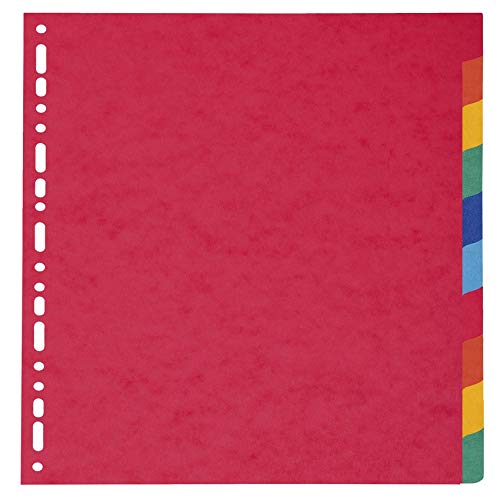 Best Value Exacompta Nature Future Dividers, A4 Maxi, 225 gsm, 10 Parts - Multi-coloured