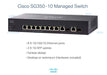 Cisco Small Business SG350-10 - Switch - L3 - Managed - 8 x 10/100/1000 + 2 x combo Gigabit SFP - desktop