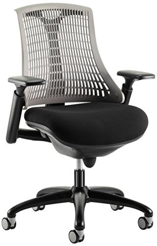 Flex Chair Black Frame With Grey Back KC0077