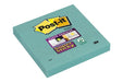 Best Value Post-it Super Sticky Z-Notes, 76 mm x 76 mm, Bora Bora Colour Collection, 6 Pads, 90 Sheets per Pad