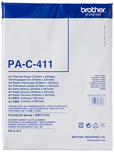 Brother - A4 (210 x 297 mm) 100 sheet(s) thermal paper - for PocketJet PJ-673, PJ-722, PJ-723, PJ-762, PJ-763, PJ-763MFi, PJ-773, PocketJet 6