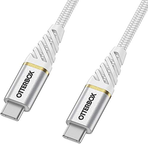 OtterBox Premium - USB cable - USB-C (M) to USB-C (M) - 1 m - cloud sky white