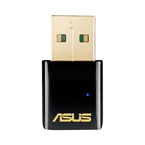 ASUS USB-AC51 AC Dual-band Wireless-AC600 USB Adapter, WPS, Graphical Easy Interface,