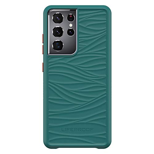 LifeProof WAKE - Back cover for mobile phone - 85% ocean-based recycled plastic - down under (green/orange) - mellow wave pattern