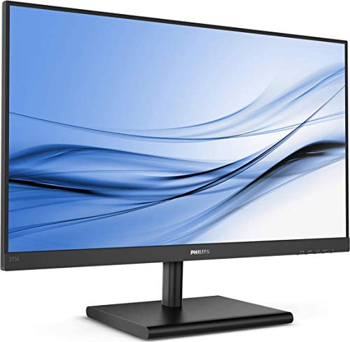 Philips E-line 275E1S - LED monitor - 27" - 2560 x 1440 1440p (Quad HD) @ 75 Hz - IPS - 250 cd/m? - 1000:1 - 4 ms - HDMI, VGA, DisplayPort - textured black