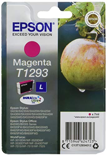 Epson T1293 - 7 ml - L size - magenta - original - blister - ink cartridge - for Stylus SX230, SX235, SX430, SX438, WorkForce WF-3010, 3520, 3530, 3540, 7015, 7515, 7525