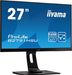 iiyama ProLite B2791HSU-B1 - LED monitor - 27" - 1920 x 1080 Full HD (1080p) @ 75 Hz - TN - 300 cd/m - 1000:1 - 1 ms - HDMI, VGA, DisplayPort - speakers - black