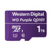 WD Purple WDD100T1P0C - Flash memory card - 1 TB - UHS-I U1 / Class10 - microSDXC - purple