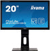 Iiyama Prolite B2083HSD-B1 19.5" Wide LED LCD Black, Height Adjustable, TN, 5ms, 1 x VGA, 1 x DVI-D, Pivot, Swivel, Tilt, Speakers