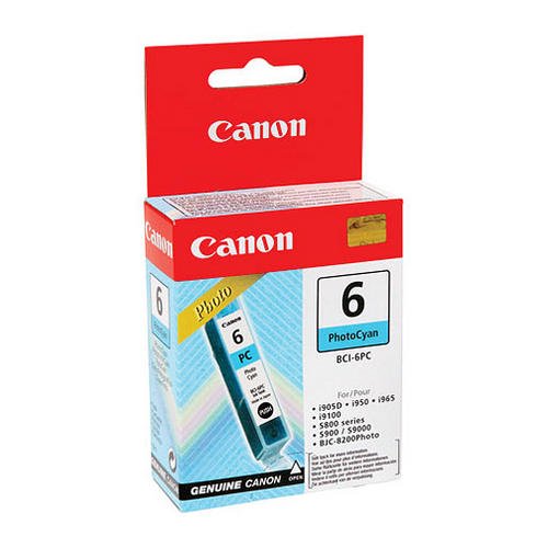 Best Value Canon BCI-6PC Ink Tank Cartridge Page Life 280pp Photo Cyan Ref 4709A002