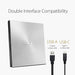 ASUS ZenDrive U9M SDRW-08U9M-U - Disk drive - DVD▒RW (▒R DL) - 8x/8x - USB 2.0 - external - silver