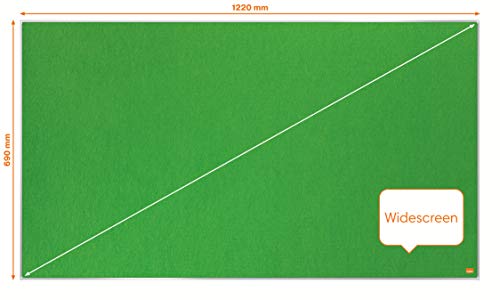 Nobo Impression Pro Widescreen Green Felt Brd 1220X690Mm Dd