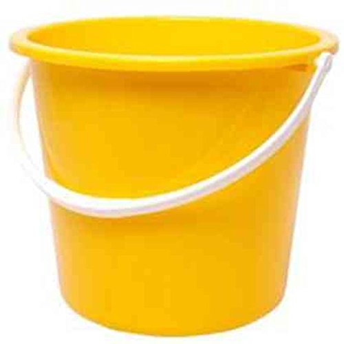 Best Value Jantex Round Plastic Buckets, Yellow