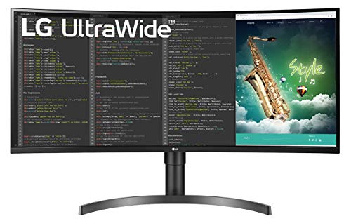 LG 35WN65C-B - LED monitor - curved - 35" - 3440 x 1440 Ultra WQHD @ 100 Hz - VA - 300 cd/m - 2500:1 - HDR10 - 5 ms - 2xHDMI, DisplayPort - speakers - matte black