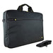 techair - Notebook carrying shoulder bag - 17.3" - black