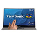 Viewsonic TD1655 - LED monitor - 15.6" (15.6" viewable) - touchscreen - 1920 x 1080 Full HD (1080p) - TN - 250 cd/m? - 800:1 - 14 ms - HDMI, USB-C - speakers