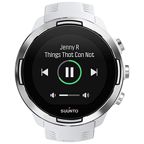 Suunto 9 - White - sport watch with strap - silicone - white - wrist size: 130-220 mm - Bluetooth - 81 g