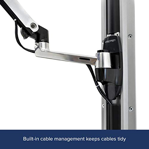 Ergotron LX Wall Mount LCD Arm - Mounting kit (articulating arm, mounting base, extension brackets) for LCD display - aluminium - screen size: up to 27" - wall-mountable