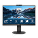 Philips B Line 243B9H - LED monitor - 24" (23.8" viewable) - 1920 x 1080 Full HD (1080p) @ 75 Hz - IPS - 250 cd/m? - 1000:1 - 4 ms - HDMI, VGA, DisplayPort, USB-C - speakers - black texture