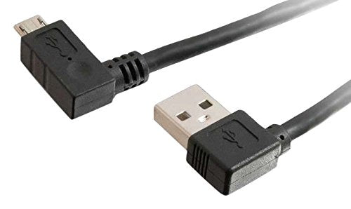 C2G USB 2.0 A Right Angle to Micro-USB B Right Angle Cable - USB cable - Micro-USB Type B (M) to USB (M) - 1 m - 90░ connector, right-angled connector - black