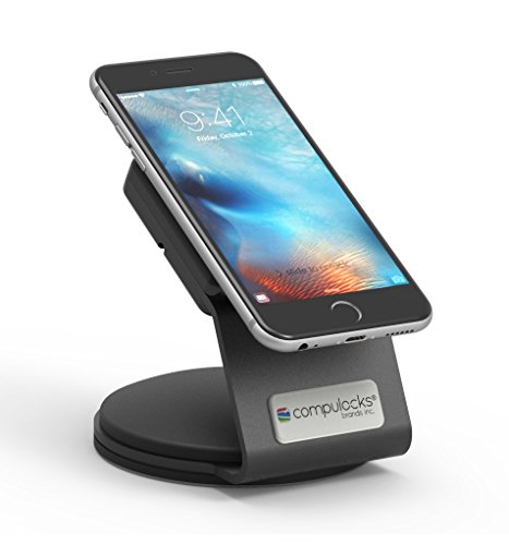 Compulocks SlideDock Universal Secured EMV / Phone / Tablet Stand - Stand - for mobile devices - lockable - black - wall-mountable, desktop, counter