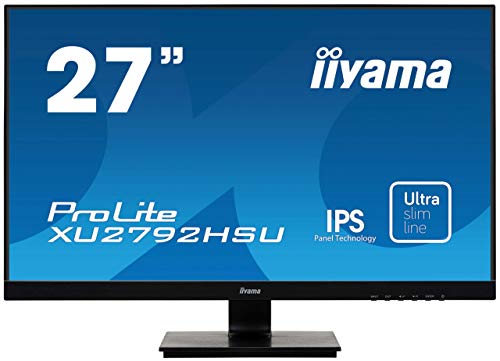 iiyama ProLite XU2792HSU-B1 - LED monitor - 27" - 1920 x 1080 Full HD (1080p) @ 75 Hz - IPS - 250 cd/m - 1000:1 - 4 ms - HDMI, VGA, DisplayPort - speakers - black