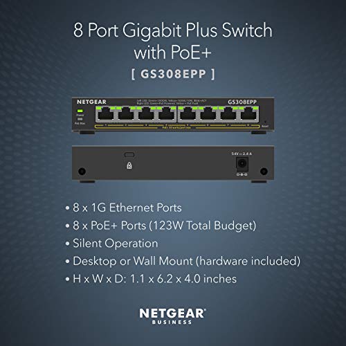 NETGEAR Plus GS308E - switch - 8 ports - managed