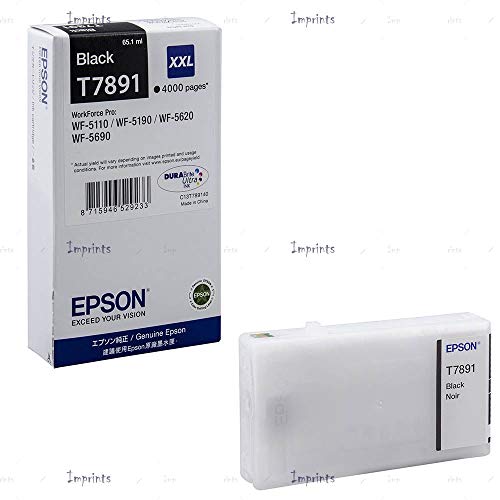 Epson T7891 - 65.1 ml - XXL size - black - original - print cartridge - for WorkForce Pro WF-5110DW, WF-5190DW, WF-5190DW BAM, WF-5620DWF, WF-5690DWF, WF-5690DWF BAM