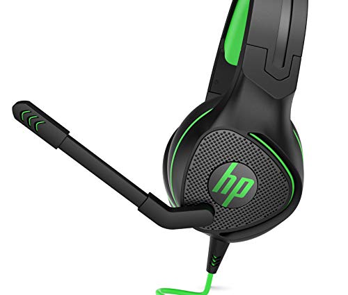 HP Pavilion Gaming 400 - Headset - full size - wired - 3.5 mm jack - acid green - for OMEN by HP 16, Victus by HP 16, HP 15, Chromebook 11, Pavilion 15, Slim S01