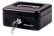 Best Value Robust steel-construction cash box Black 6 Inch