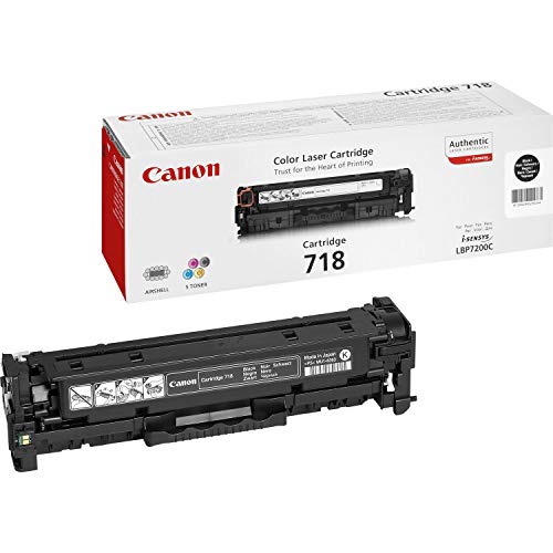 Canon 718 BK - 2662B002 - 1 x Black - Toner Cartridge - For iSENSYS LBP7210,LBP7660,LBP7680,MF8340,MF8350,MF8360,MF8380,MF8540,MF8550,MF8580