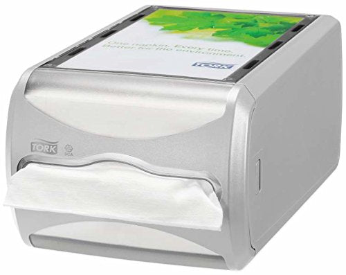 Best Value Tork 272513 Xpressnap Counter Napkin Dispenser N4 / Paper Dispenser Suitable for N4 Interfold Napkin Refills/Signature Design/Light Grey