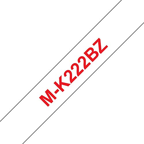 Brother M-K222BZ - Plastic - red on white - Roll (0.9 cm x 8 m) 1 roll(s) tape - for P-Touch PT-55, PT-55P, PT-90