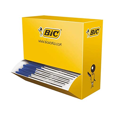 Best Value Bic Cristal Medium Ballpoint Pen Blue [Pack of 100]