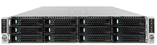 Intel Server Chassis H2312XXLR3 - Rack-mountable - 2U - up to 4 blades - SATA/SAS - hot-swap - power supply - hot-plug